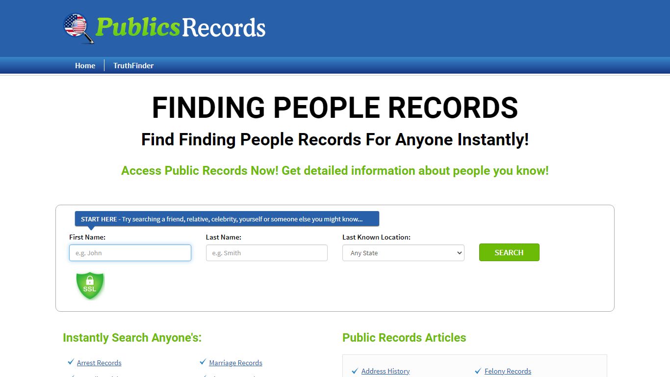 Find Finding People Records For Anyone